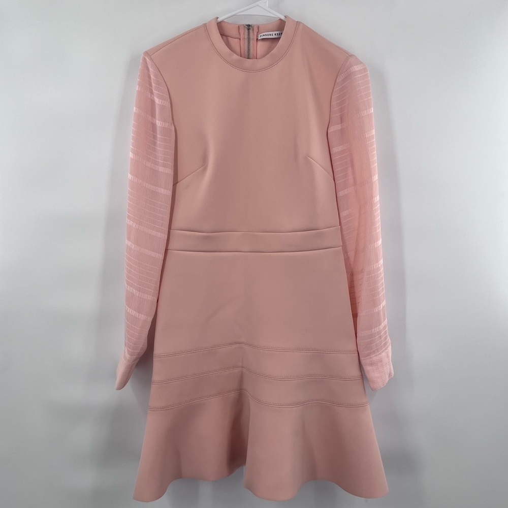 Finders Keepers fit flare long sleeve dress 2